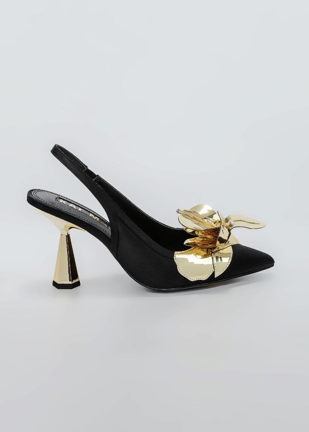 kat maconie Tamannaah Pumps SS25 MID HOURGLASS HEEL Black