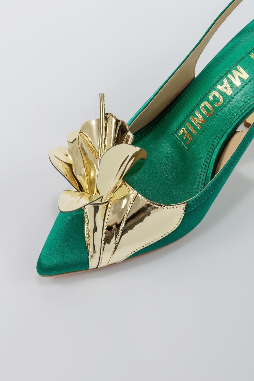 Kat Maconie Tamannaah Pumps SS25 MID HOURGLASS HEEL Emerald