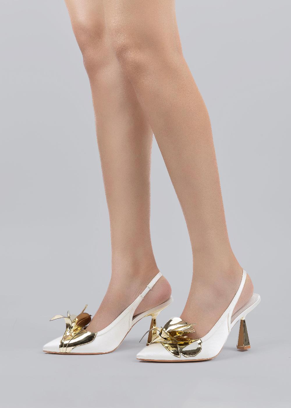 Kat Maconie Tamannaah Pumps SS25 MID HOURGLASS HEEL Ivory