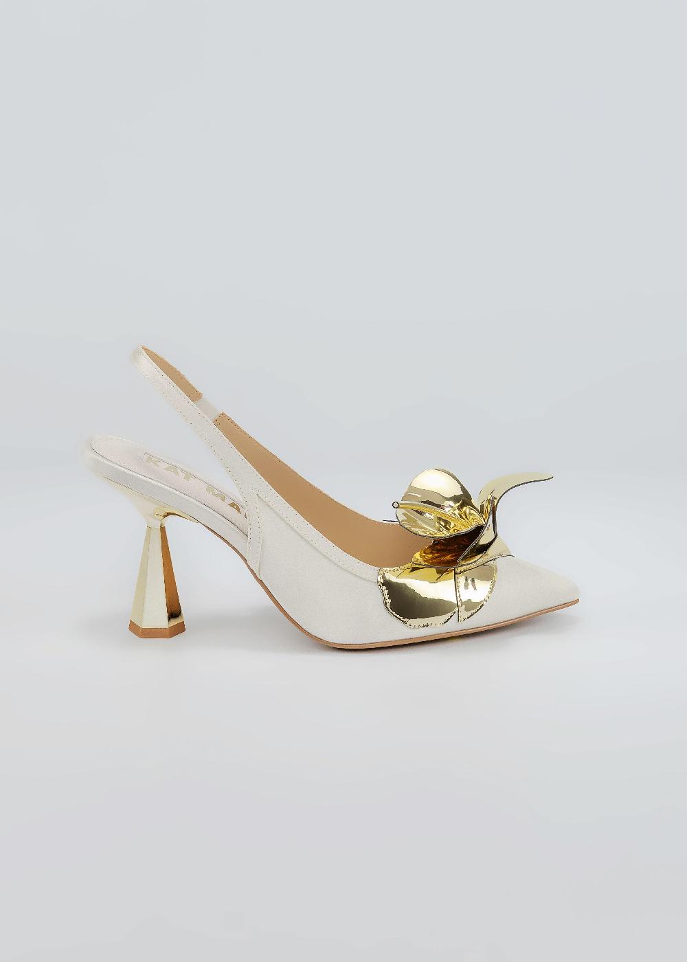 kat maconie Tamannaah Pumps SS25 MID HOURGLASS HEEL Ivory