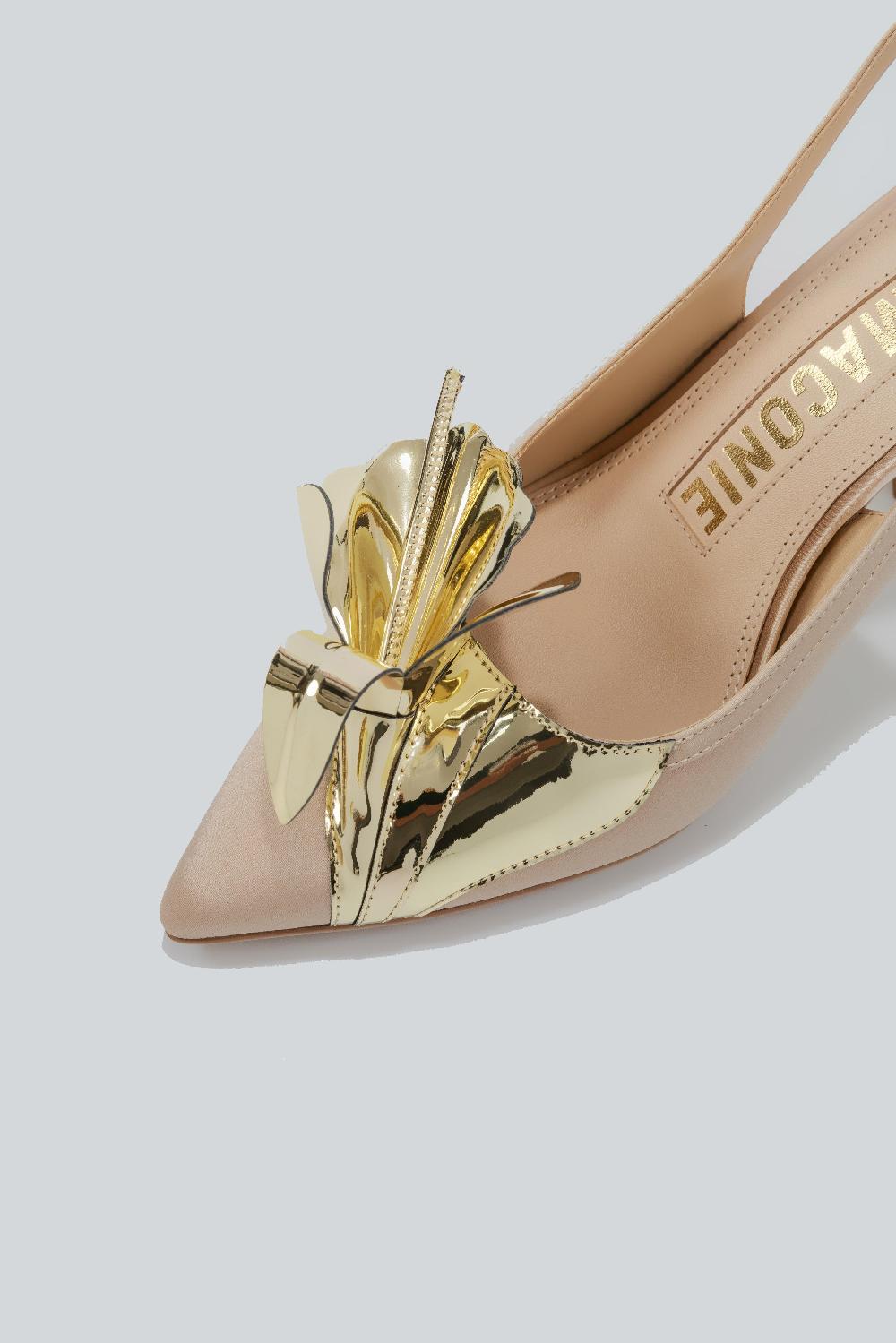 Kat Maconie Tamannaah Pumps SS25 MID HOURGLASS HEEL Nude