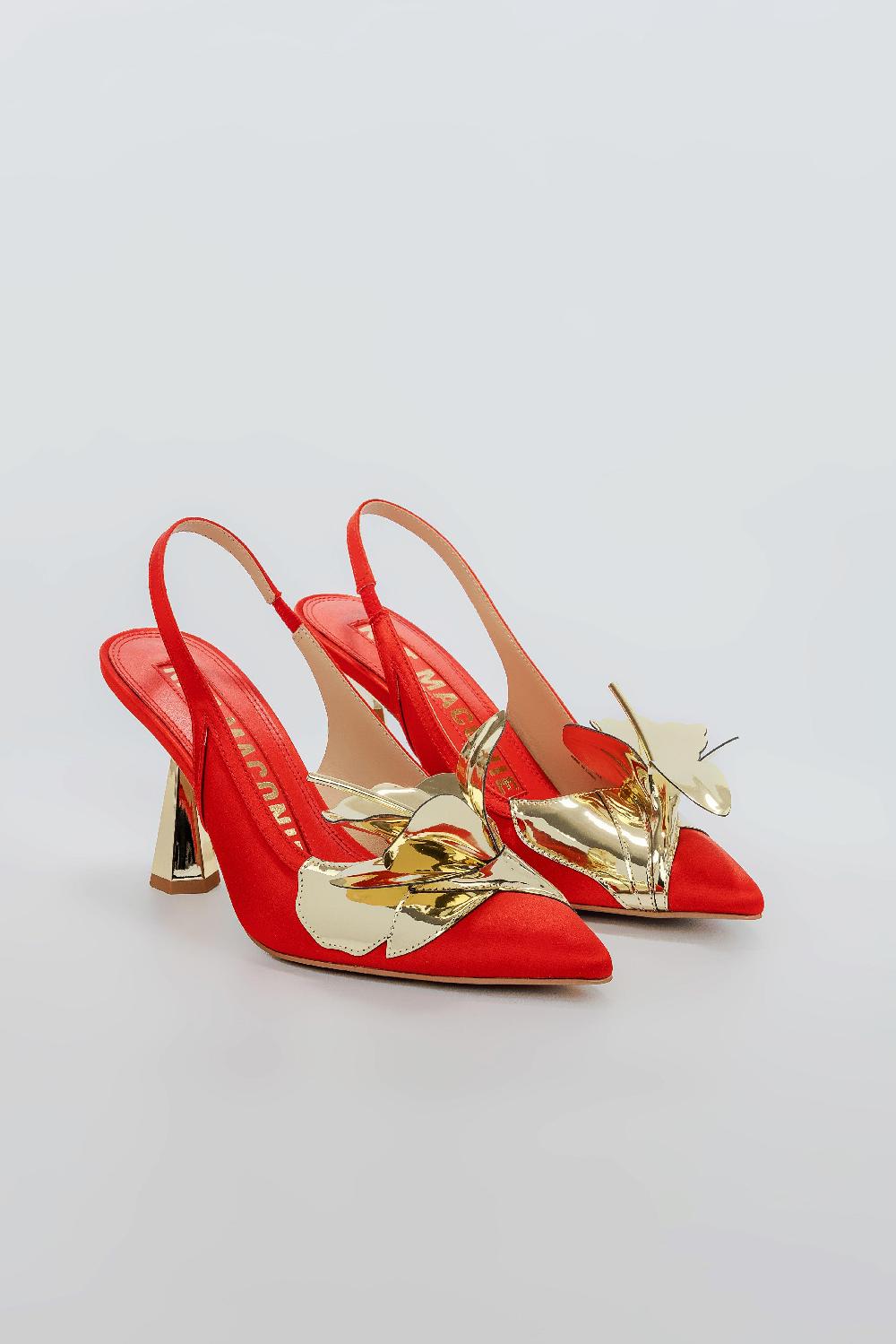 Kat Maconie Tamannaah Pumps SS25 MID HOURGLASS HEEL Red