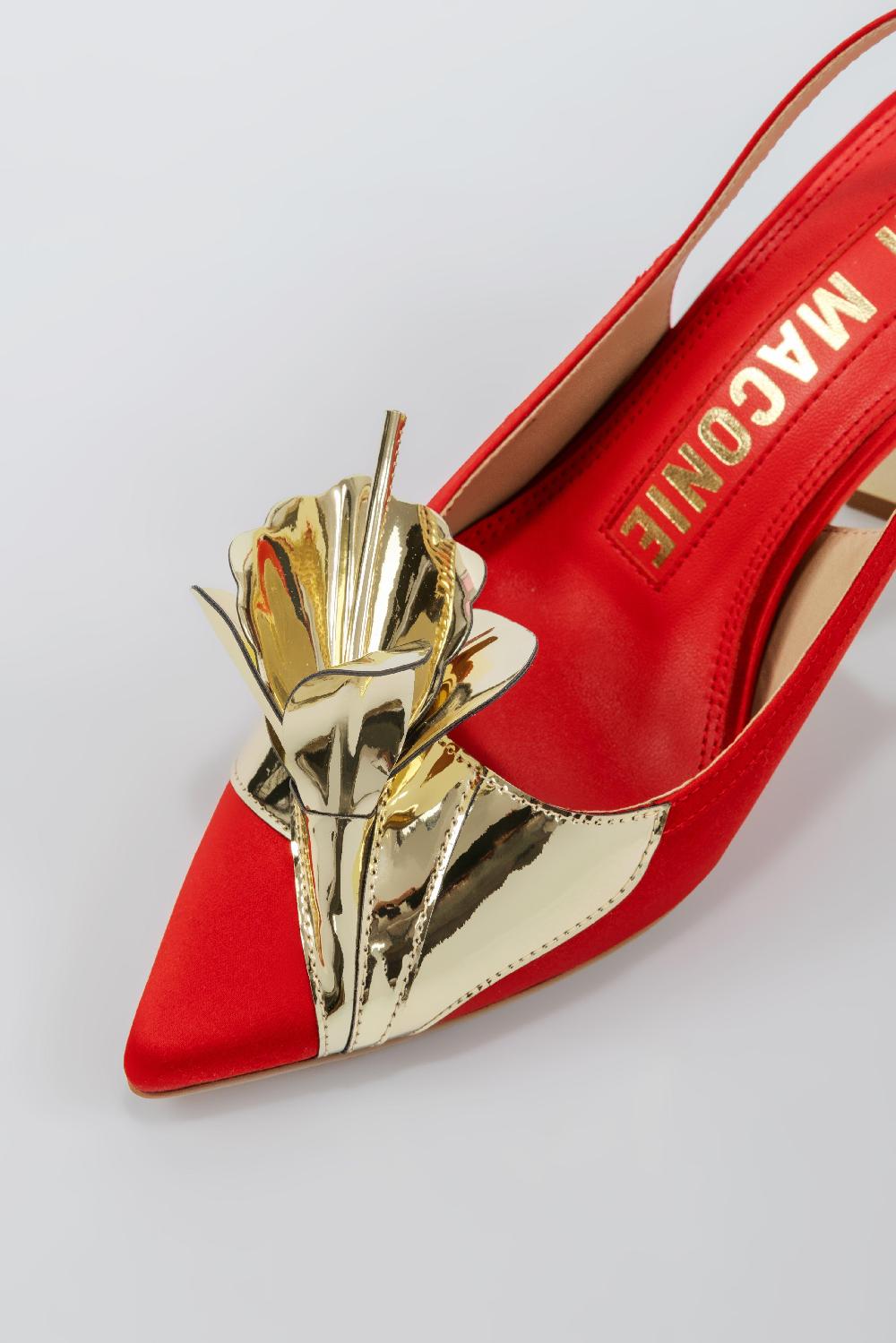 Kat Maconie Tamannaah Pumps SS25 MID HOURGLASS HEEL Red