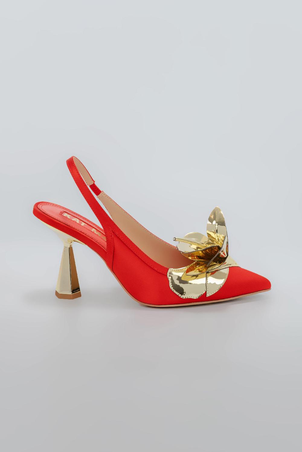 kat maconie Tamannaah Pumps SS25 MID HOURGLASS HEEL Red