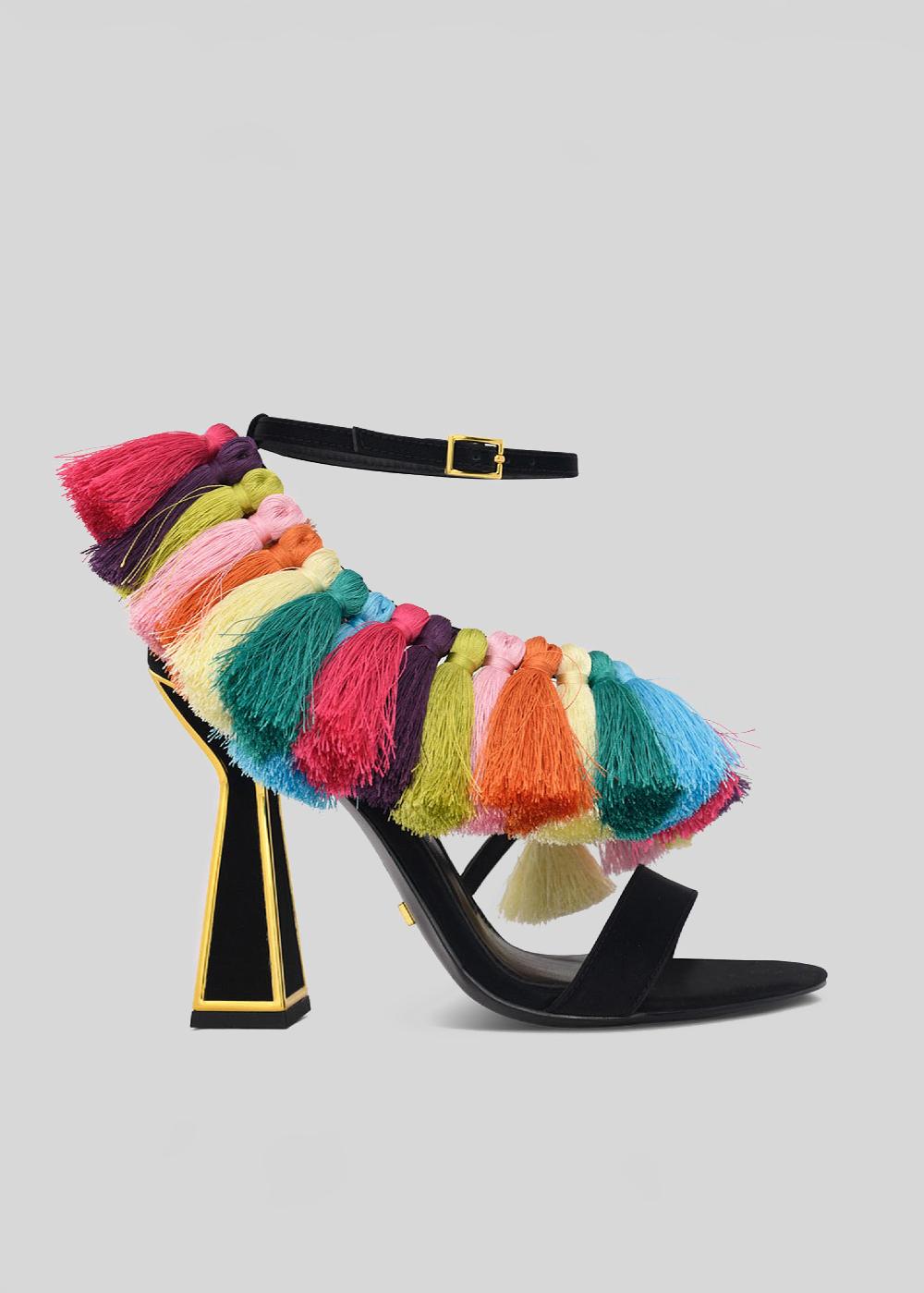 kat maconie Therese Sandals PF23 HOURGLASS HEEL Black