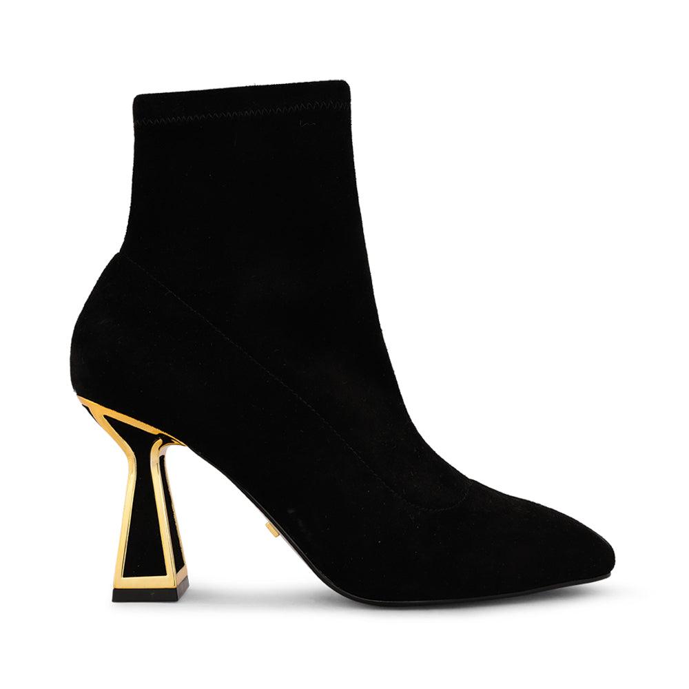 kat maconie Willa Boots AW21 MID HOURGLASS BOOT Black/Gold