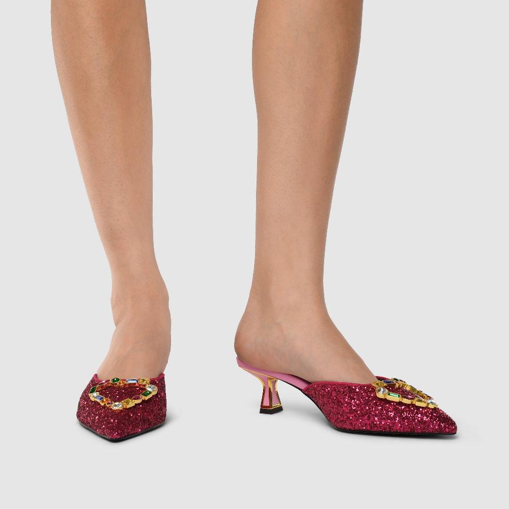 Kat Maconie Zendy Sandals RS23 KITTEN HEEL Multi Pinks