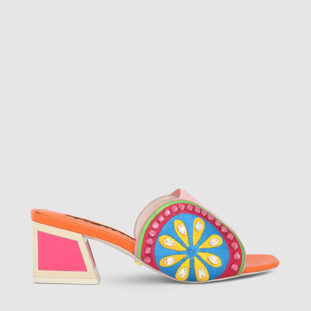 kat maconie Zesty Sandals SS23 KICKER HEEL SANDALS Spritz Orange