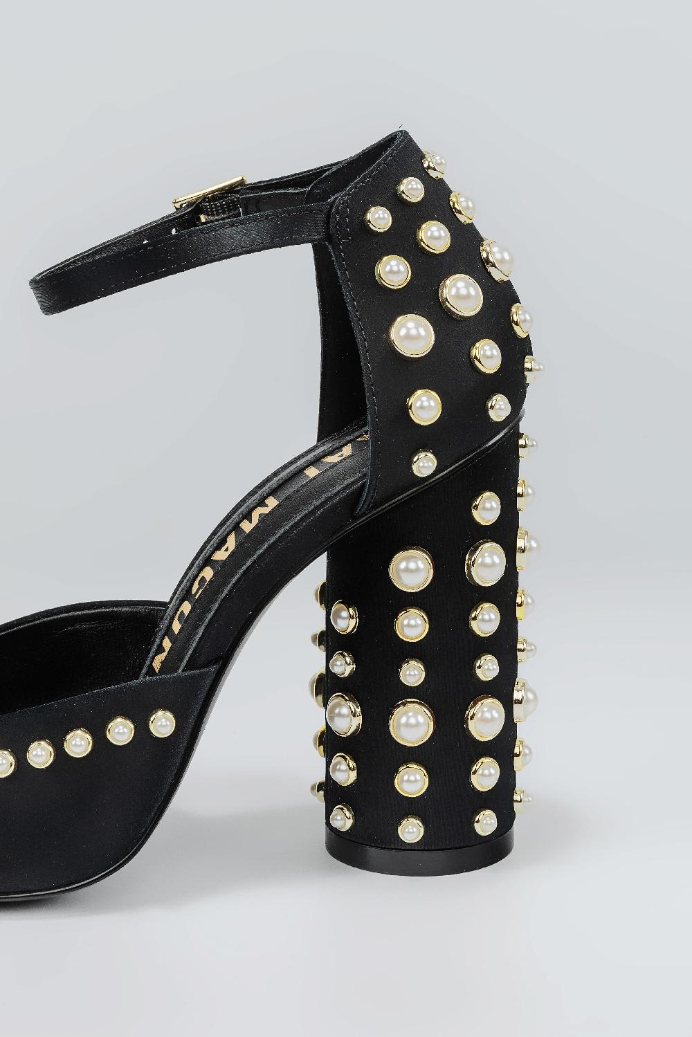 Kat Maconie Zozo Pumps SS25 CYLINDER BLOCK HEEL Black