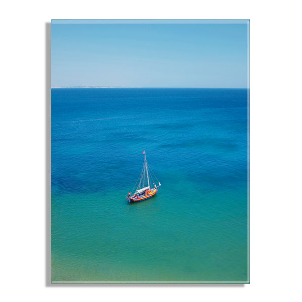 Kate & Laurel A Lagos Sail Floating Acrylic Art By Rachel Bolgov