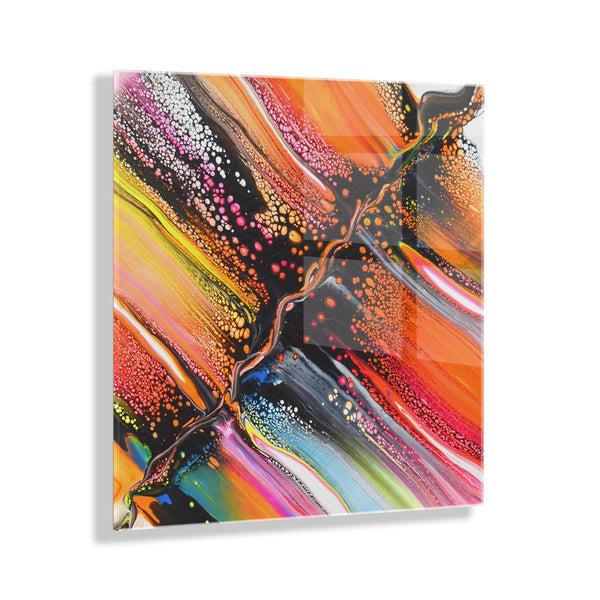 Kate & Laurel Aloha Floating Acrylic Art By Xizhou Xie