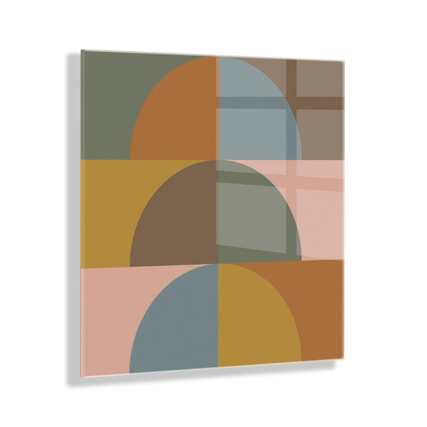 kate & laurel Autumn Vibes Floating Acrylic Art by Apricot and Birch