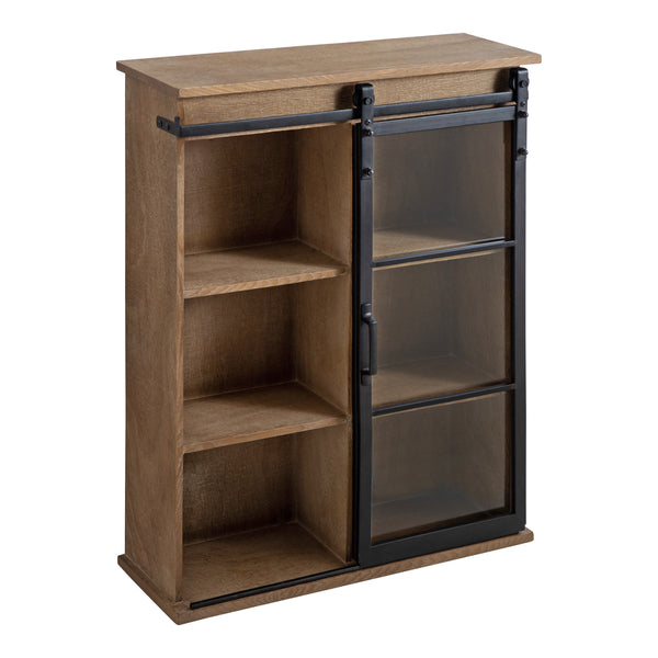 kate & laurel Barnhardt Decorative Wood Wall Storage Cabinet