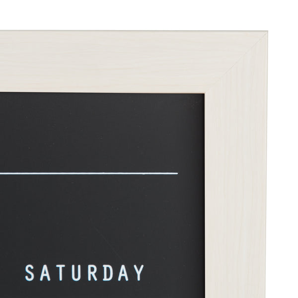 Kate & Laurel Beatrice Framed Magnetic Chalkboard Calendar
