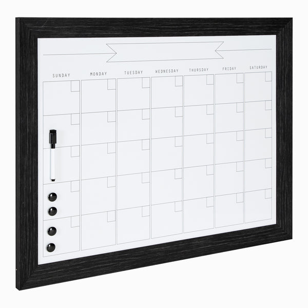 Kate & Laurel Beatrice Framed Magnetic Dry Erase Monthly Calendar