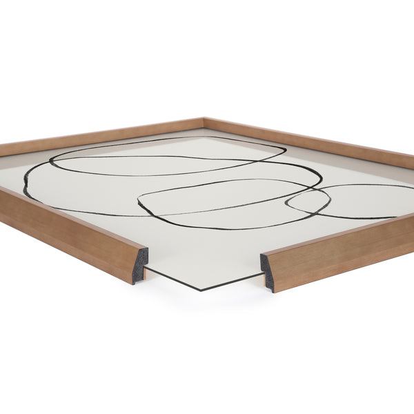 Kate & Laurel Blake 869 Going In Circles Framed Printed Glass By Teju Reval Of SnazzyHues