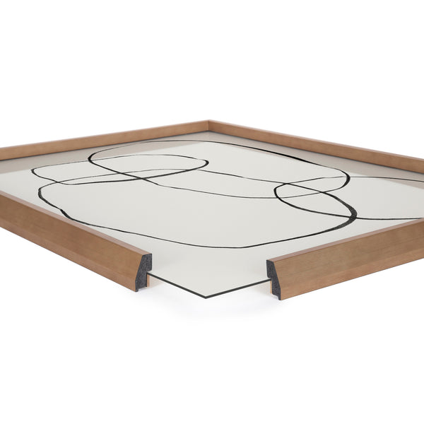 Kate & Laurel Blake 871 Modern Circles Framed Printed Glass By Teju Reval Of SnazzyHues