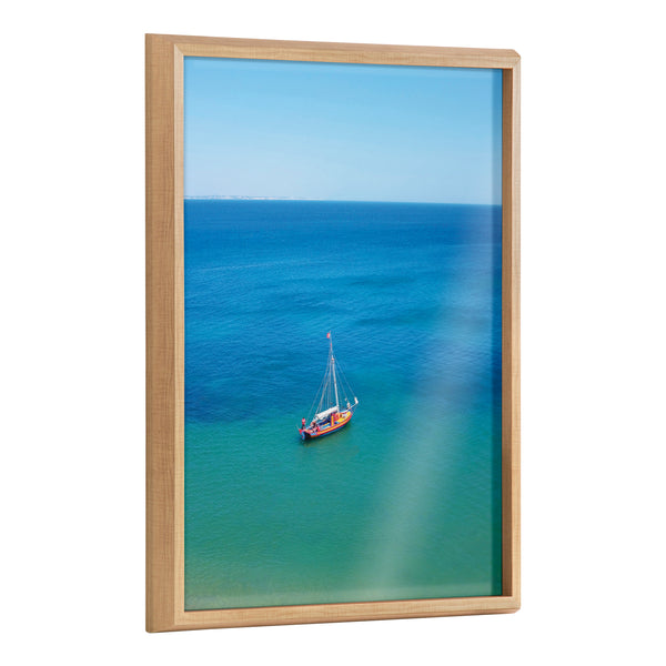 kate & laurel Blake A Lagos Sail Framed Printed Art by Rachel Bolgov