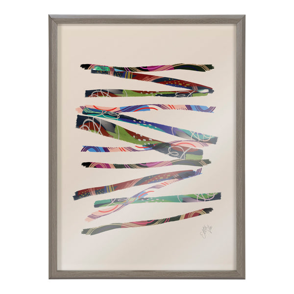 Kate & Laurel Blake Abstract Sticks 5 Framed Printed Glass By Jessi Raulet Of Ettavee
