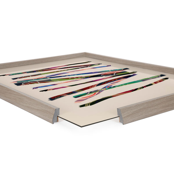 Kate & Laurel Blake Abstract Sticks 5 Framed Printed Glass By Jessi Raulet Of Ettavee