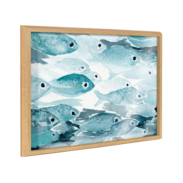 Kate & Laurel Blake Aholehole Framed Printed Glass By Janet Meinke-Lau