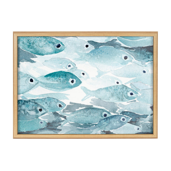 Kate & Laurel Blake Aholehole Framed Printed Glass By Janet Meinke-Lau