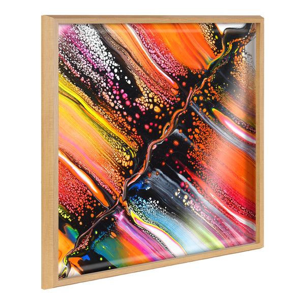 kate & laurel Blake Aloha Framed Printed Art by Xizhou Xie