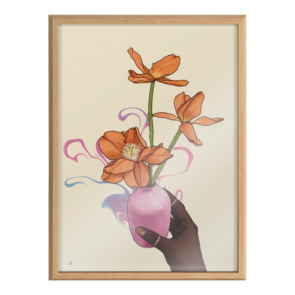 Kate & Laurel Blake At Your Wish Framed Printed Glass By Mary Joak