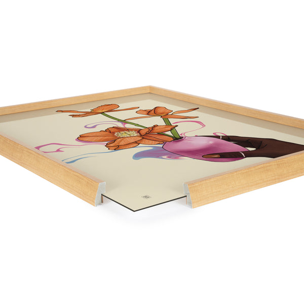 Kate & Laurel Blake At Your Wish Framed Printed Glass By Mary Joak