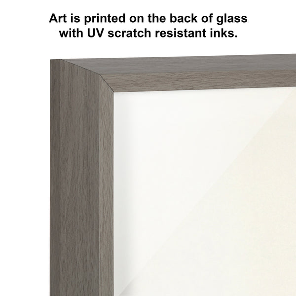 Kate & Laurel Blake Baby Elephant Solo Bathtub Framed Printed Glass By Amy Peterson