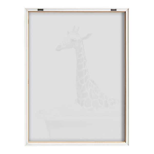 Kate & Laurel Blake Bathroom Bubble Bath Giraffe Framed Printed Glass By The Creative Bunch Studio