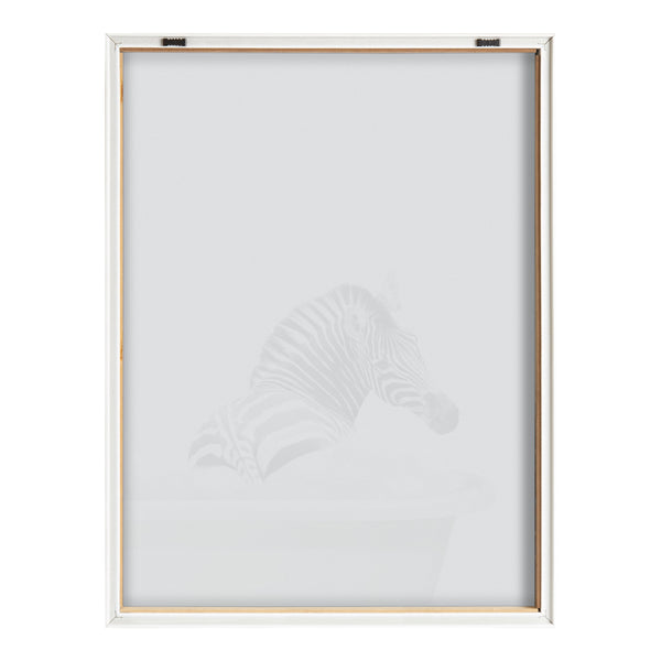 Kate & Laurel Blake Bathroom Bubble Bath Zebra Framed Printed Glass By The Creative Bunch Studio