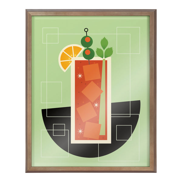 Kate & Laurel Blake Bloody Mary Framed Printed Art By Amber Leaders Designs