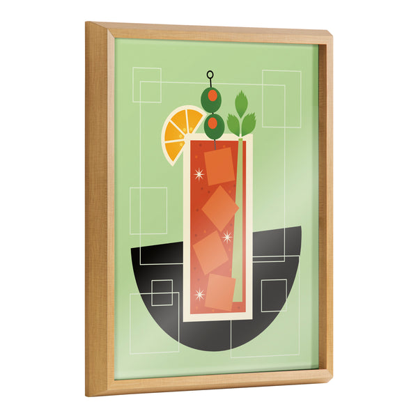 kate & laurel Blake Bloody Mary Framed Printed Art by Amber Leaders Designs