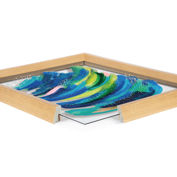 Kate & Laurel Blake Bright Abstract 2 Framed Printed Glass By Jessi Raulet Of Ettavee
