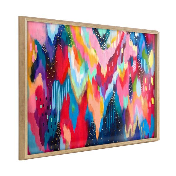 Kate & Laurel Blake Brushstroke 100 Framed Printed Art By Jessi Raulet Of Ettavee