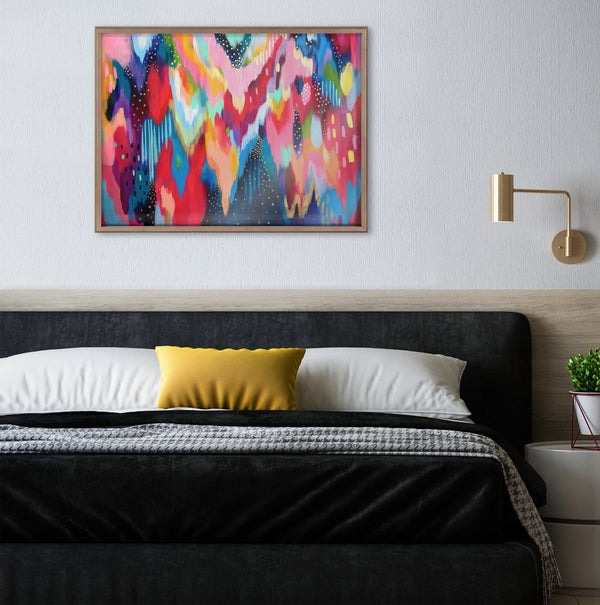 Kate & Laurel Blake Brushstroke 100 Framed Printed Art By Jessi Raulet Of Ettavee