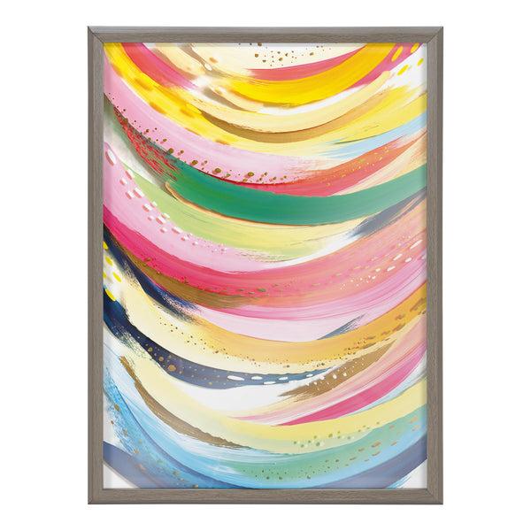 Kate & Laurel Blake Brushstroke 117 Framed Printed Glass By Jessi Raulet Of Ettavee