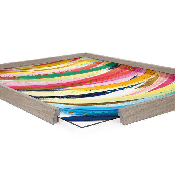 Kate & Laurel Blake Brushstroke 117 Framed Printed Glass By Jessi Raulet Of Ettavee