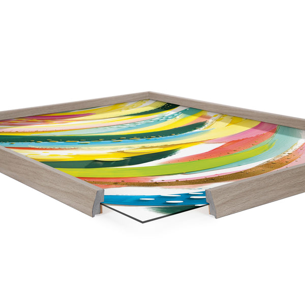 Kate & Laurel Blake Brushstroke 120 Framed Printed Glass By Jessi Raulet Of Ettavee