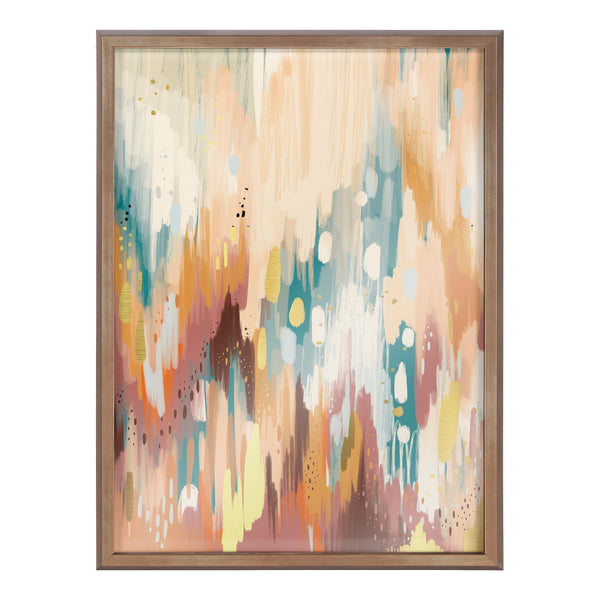 Kate & Laurel Blake Brushstroke 133 Framed Printed Glass By Jessi Raulet Of Ettavee