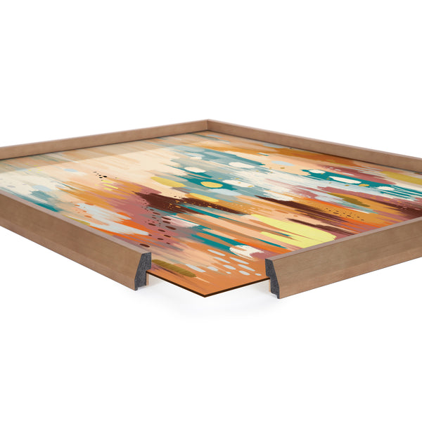 Kate & Laurel Blake Brushstroke 133 Framed Printed Glass By Jessi Raulet Of Ettavee