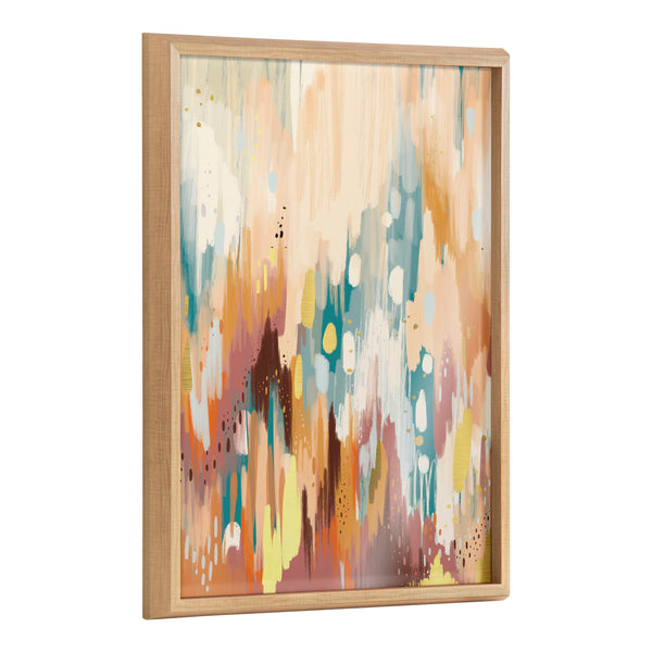 kate & laurel Blake Brushstroke 133 Framed Printed Glass by Jessi Raulet of Ettavee