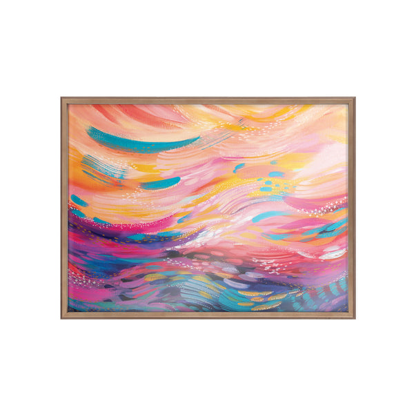 Kate & Laurel Blake BrushStrokes 90 Framed Printed Art By Jessi Raulet Of Ettavee