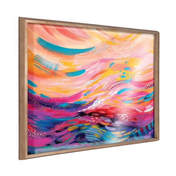 kate & laurel Blake BrushStrokes 90 Framed Printed Art by Jessi Raulet of Ettavee