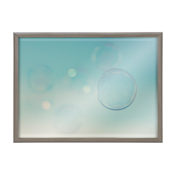 Kate & Laurel Blake Bubble Rectangle Framed Printed Glass By Laura Evans