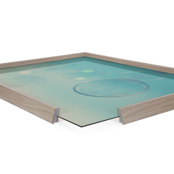 Kate & Laurel Blake Bubble Rectangle Framed Printed Glass By Laura Evans