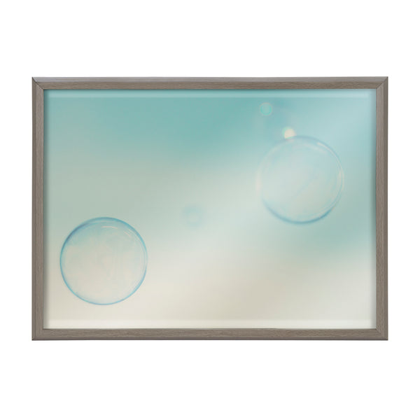 Kate & Laurel Blake Bubble Rectangle II Framed Printed Glass By Laura Evans