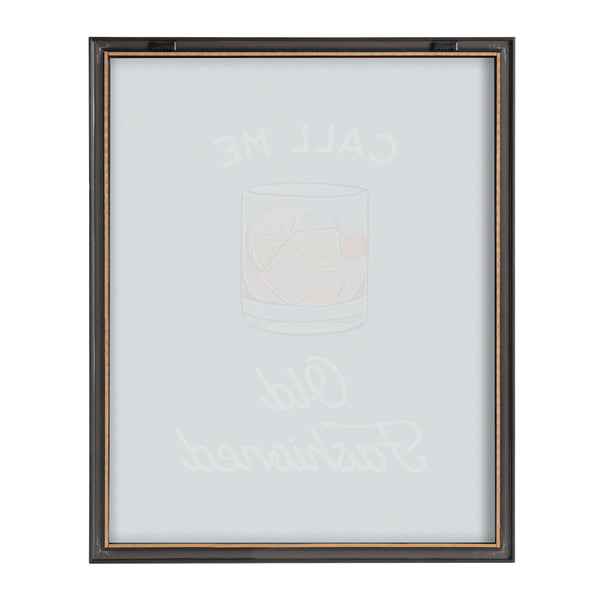 Kate & Laurel Blake Call Me Old Fashioned Blue Framed Printed Glass By The Creative Bunch Studio
