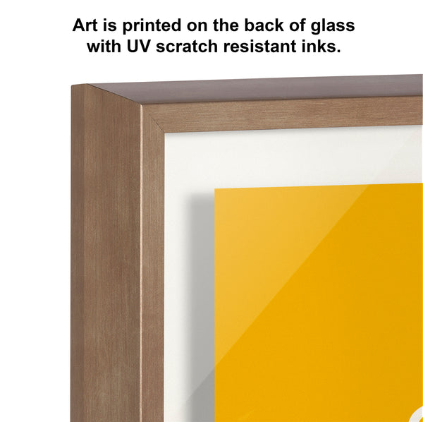 Kate & Laurel Blake Call Me Old Fashioned Yellow Framed Printed Glass By The Creative Bunch Studio